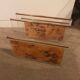 Lucite and brass magazine rack, 1970-80.