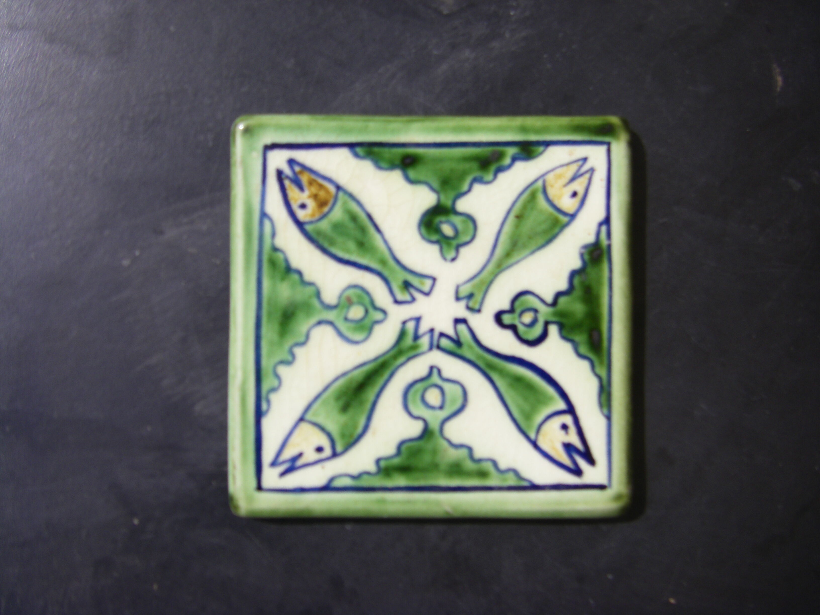 Handmade ceramic tile