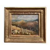 Tableau - Paysage - style post impressionnisme - bel encadrement
