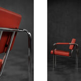Fauteuils scandinaves bauhaus chrome