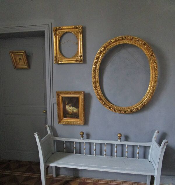 Banc anglais bois de chêne 3 places XIX