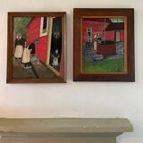 Paire de tableaux