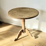 Antique oak tripod table