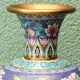 Vase in cloisonné enamel, China, peonies, birds