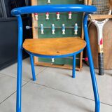 Vintage blue Hitier children's school chair