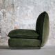 Vintage suede leather armchair, Italy, 1970s