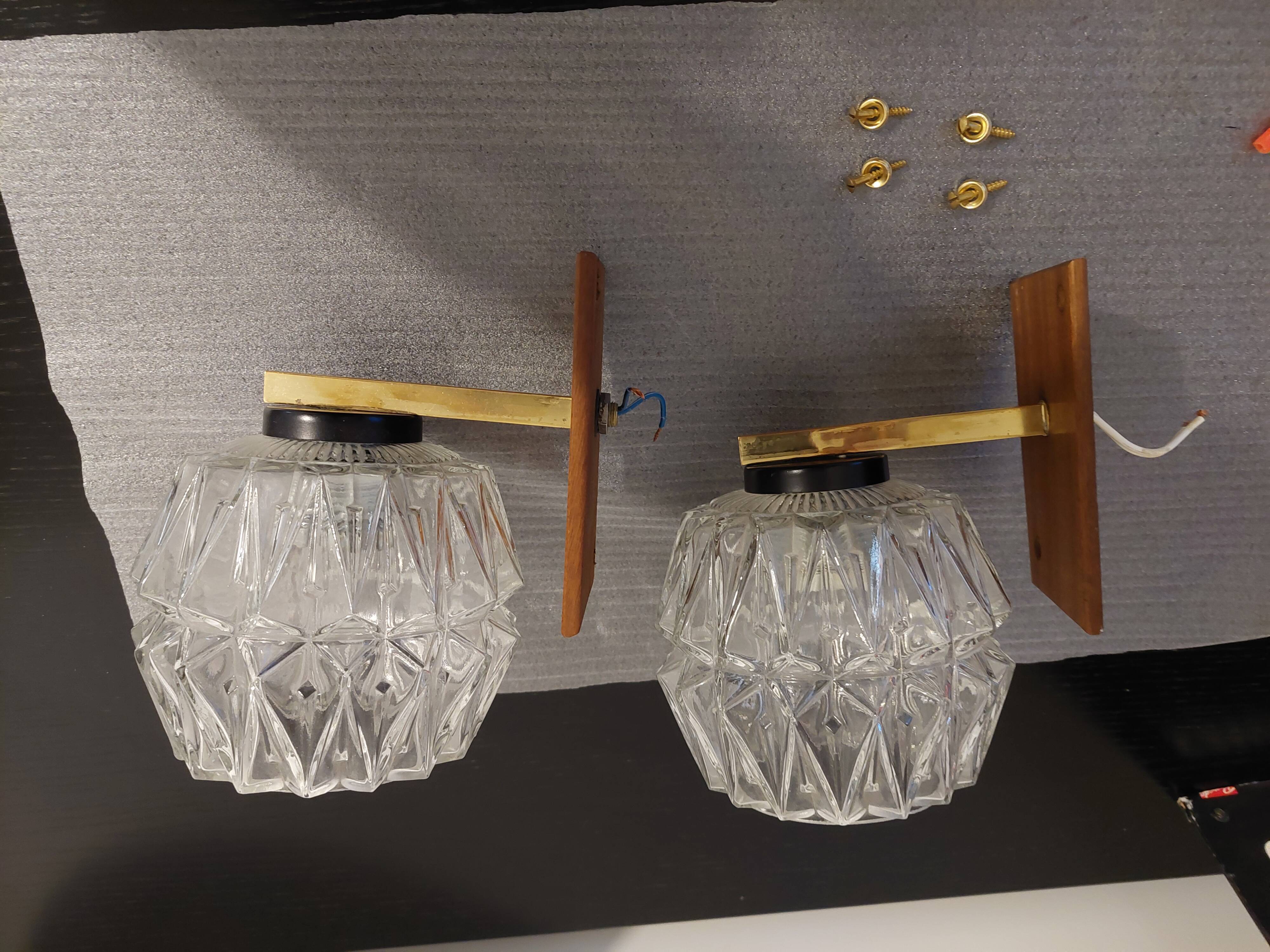 Pair of wall lamps