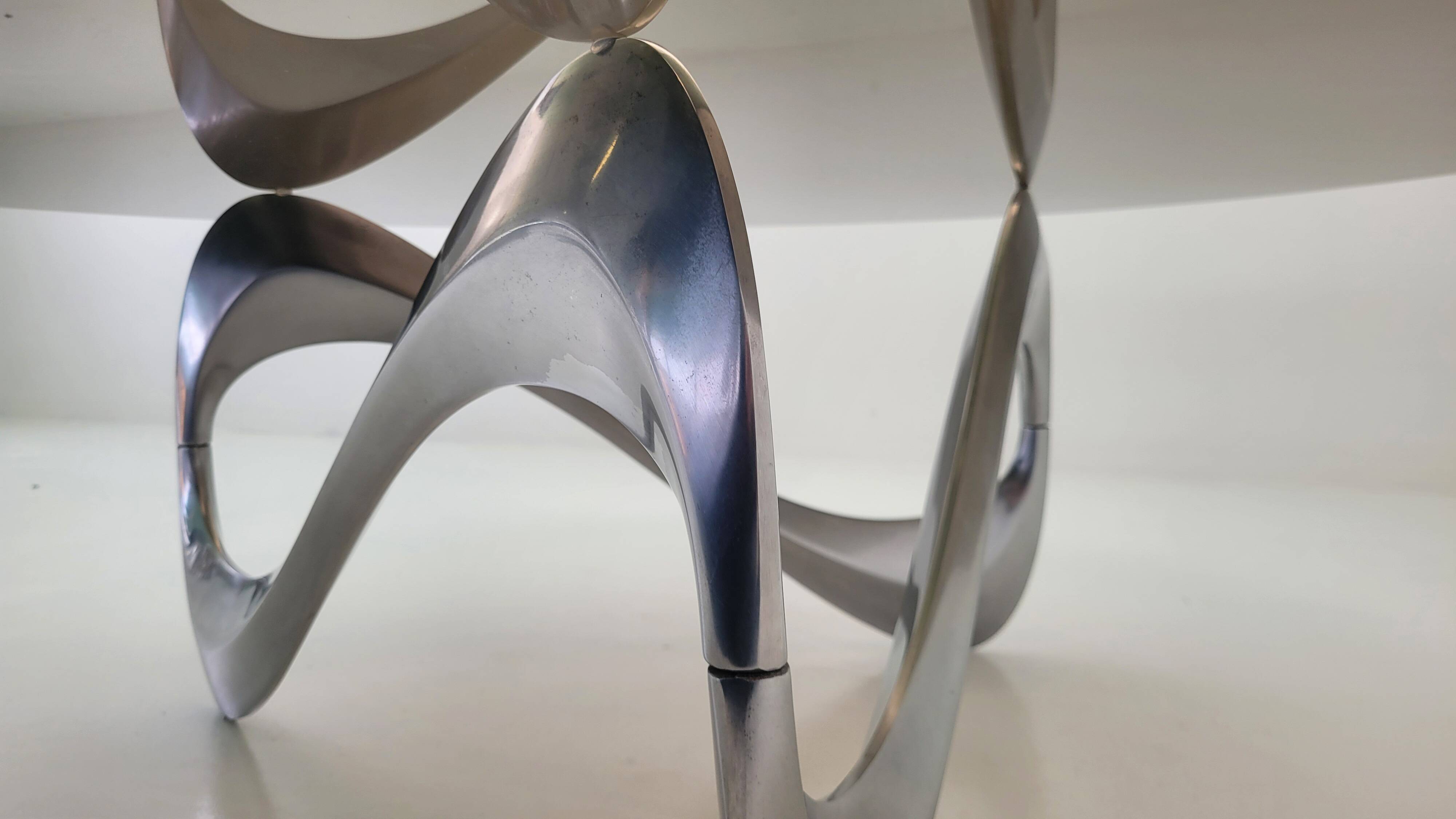 coffee table "Snake" by Knut Hesterberg for Ronald Schmitt, 1960s