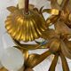 Lustre vintage "doré" flower