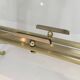 Brass and Transparent Glass Magazine Rack by Maison Jansen