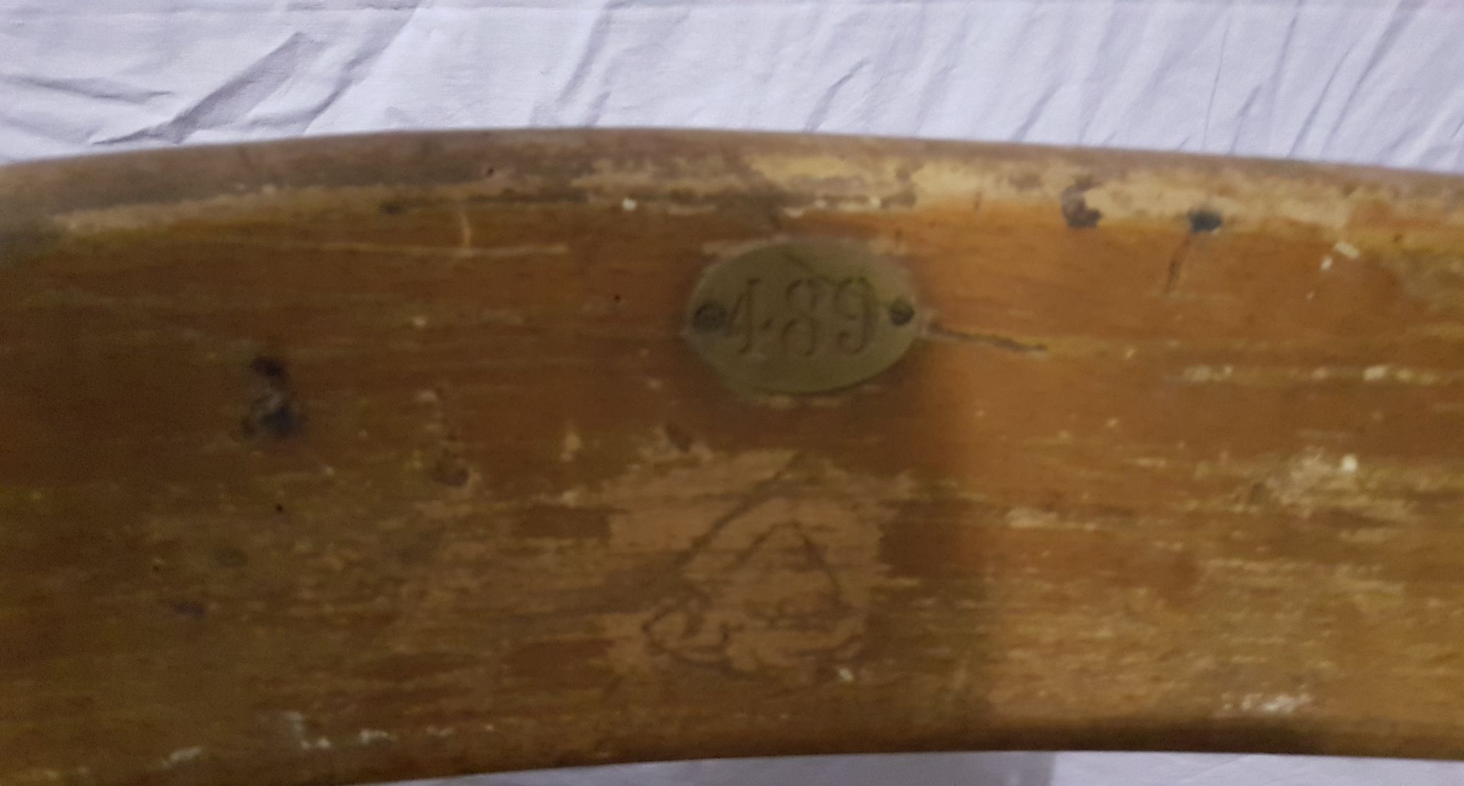 Luterma antique theatre bench circa 1930, vintage wrought iron cinema bench