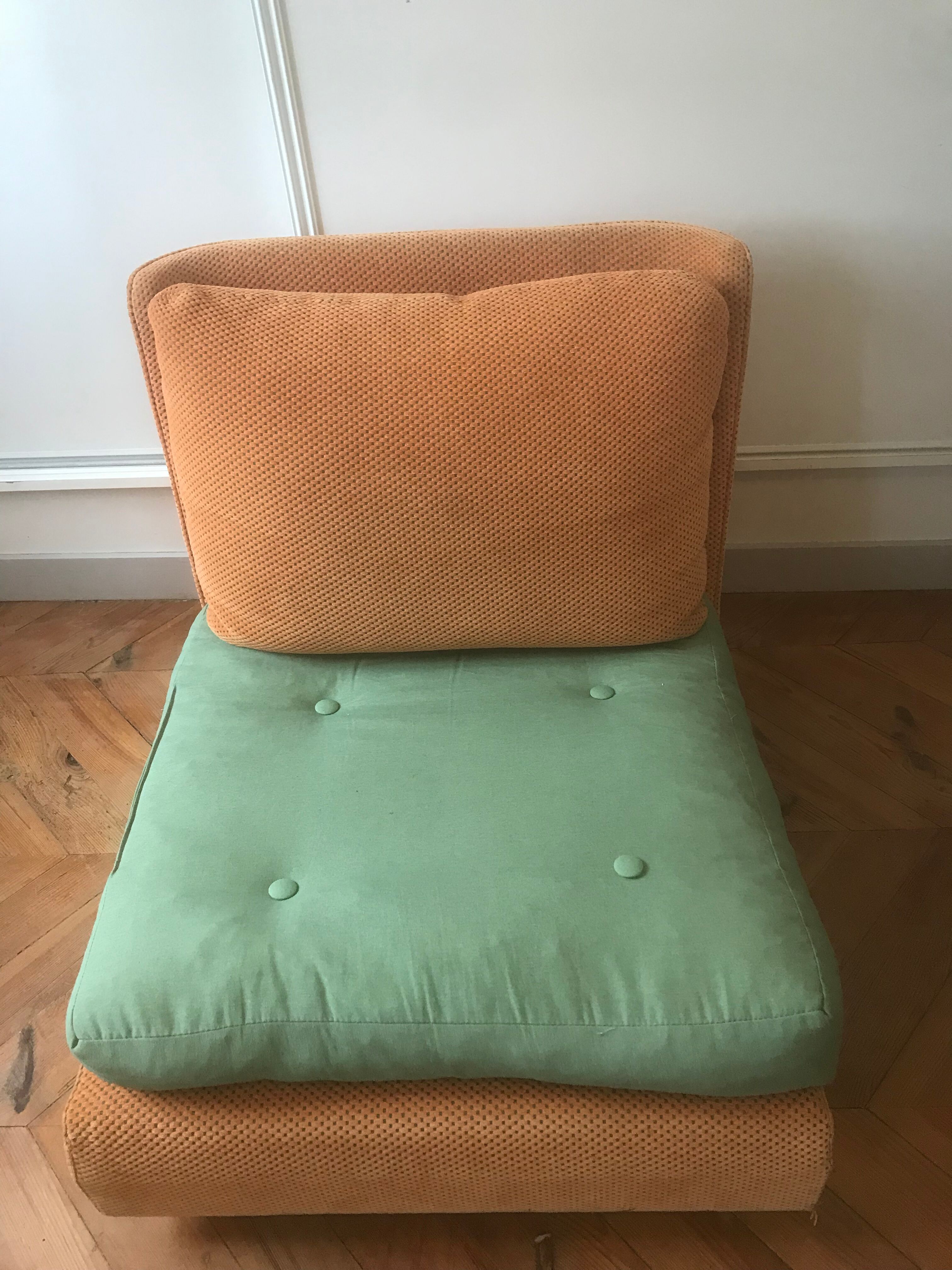 Vintage armchair driver 1970