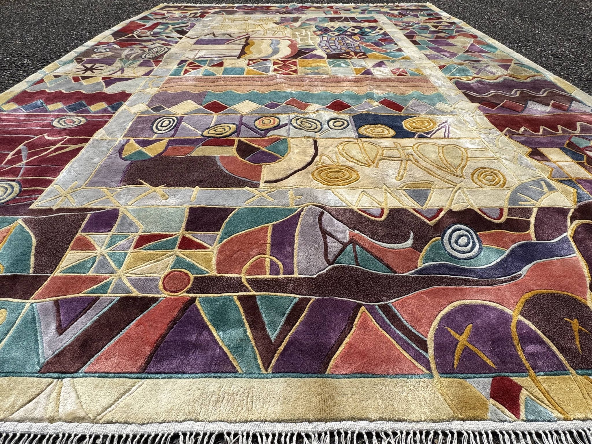 Shanghai Art Deco Silk Rug 300x200 cm