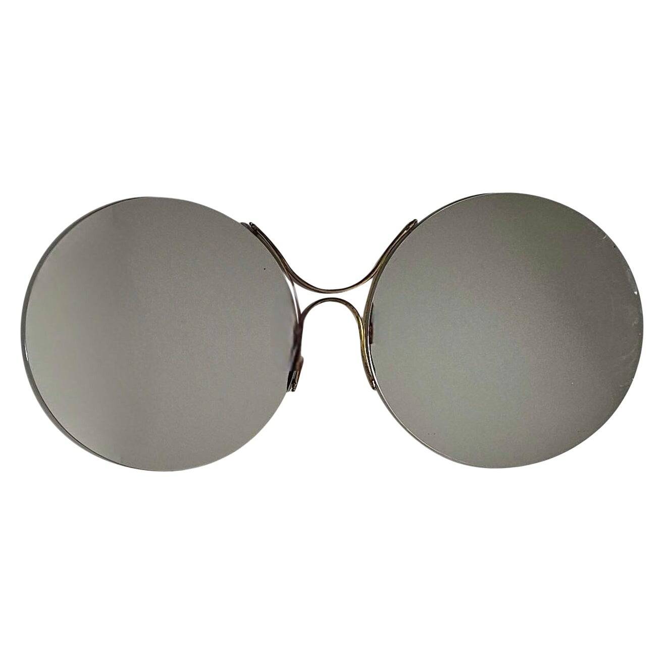 Large modern Italian wall mirror from the mid-20th century.