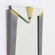 Large Gold Plated Mirror by Deknudt Belgium 1980s