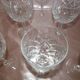 Suite 8 large crystal water glasses cut Baccarat St. Louis