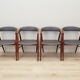 Set of four teak chairs, Danish design, 1960s, designer: Ejner Larsen & Aksel Bender Madsen