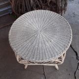 Table en rotin peacock