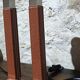 Pair of luxury lamps Bover model Ema - leather & nickel-plated brass
