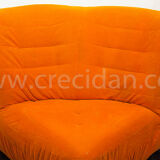 Orange sofa 70'