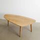 Danish Mid Century Free Form Shaped Oak Table, 1960s