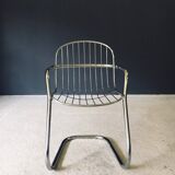 Mid-Century Modern Chrome Dining Chairs by Gastone Rinaldi, Italy, 1970s, Set of 6