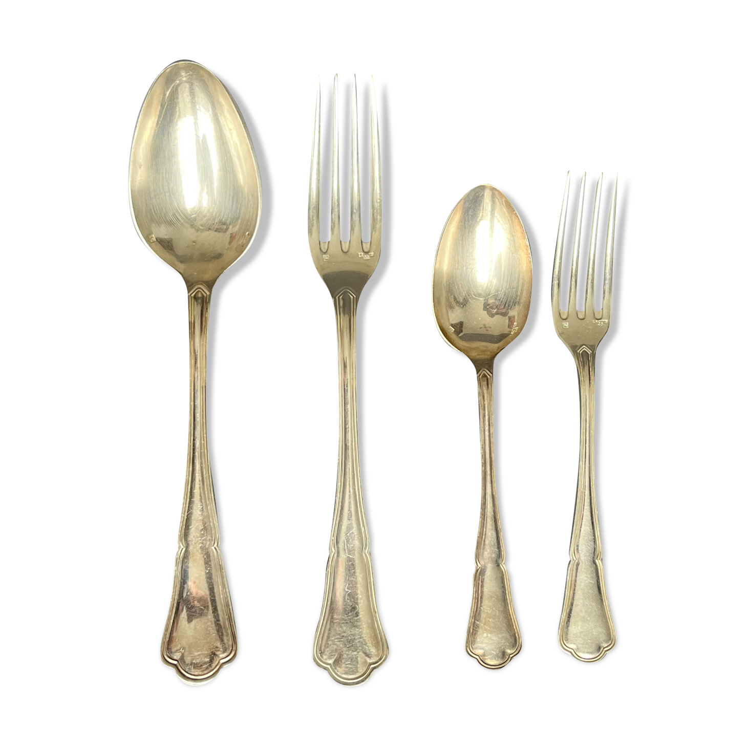 Housewife Ercuis in silver metal