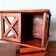 Small vintage teak revolving bookcase