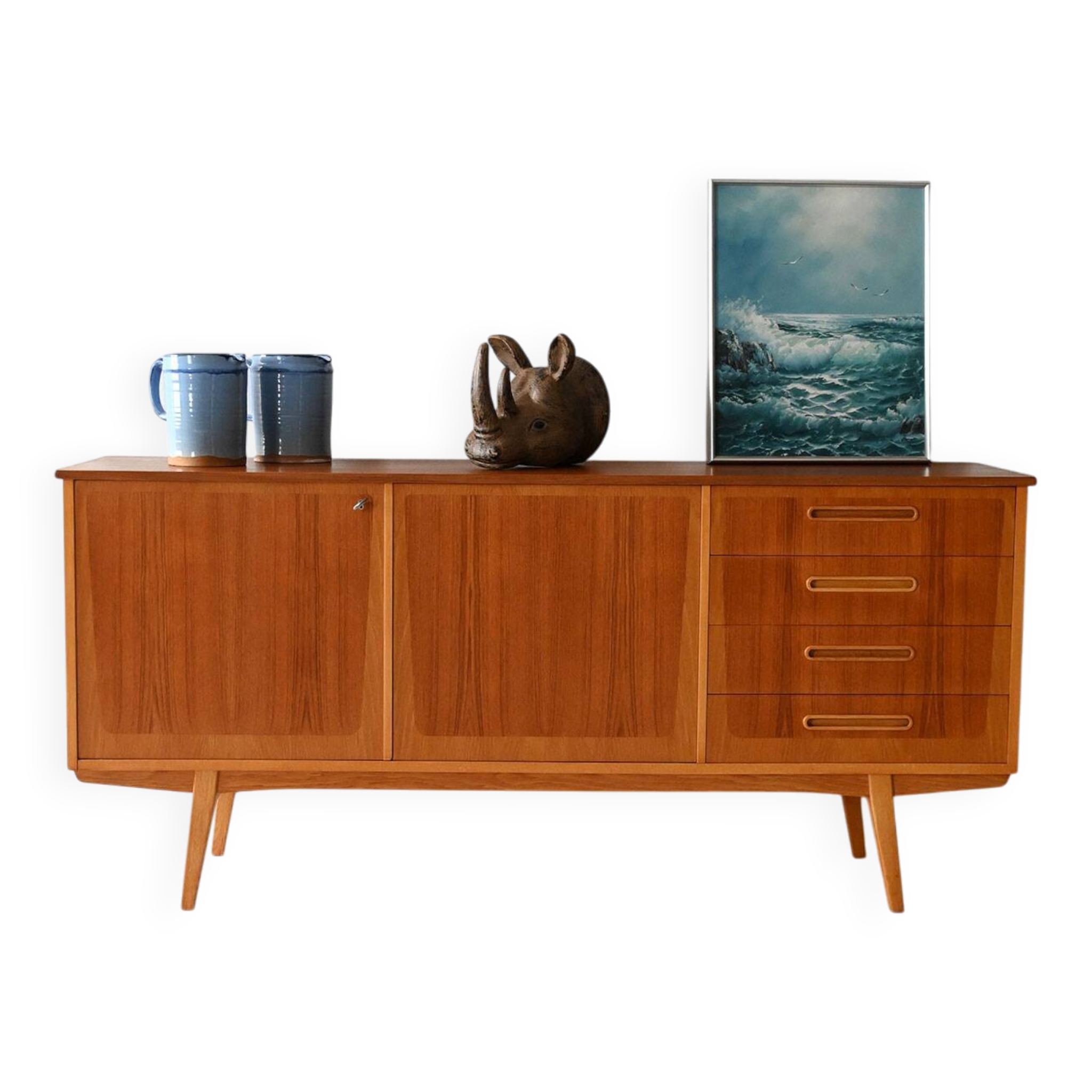 Buffet Ulferts en teck scandinave datant de la fin des années 1950