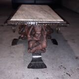 Gothic and marble-patterned coffee table