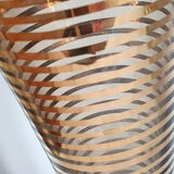 Art deco vase in gold glass