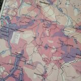 Old MDI map Germany Agricultural and vintage population