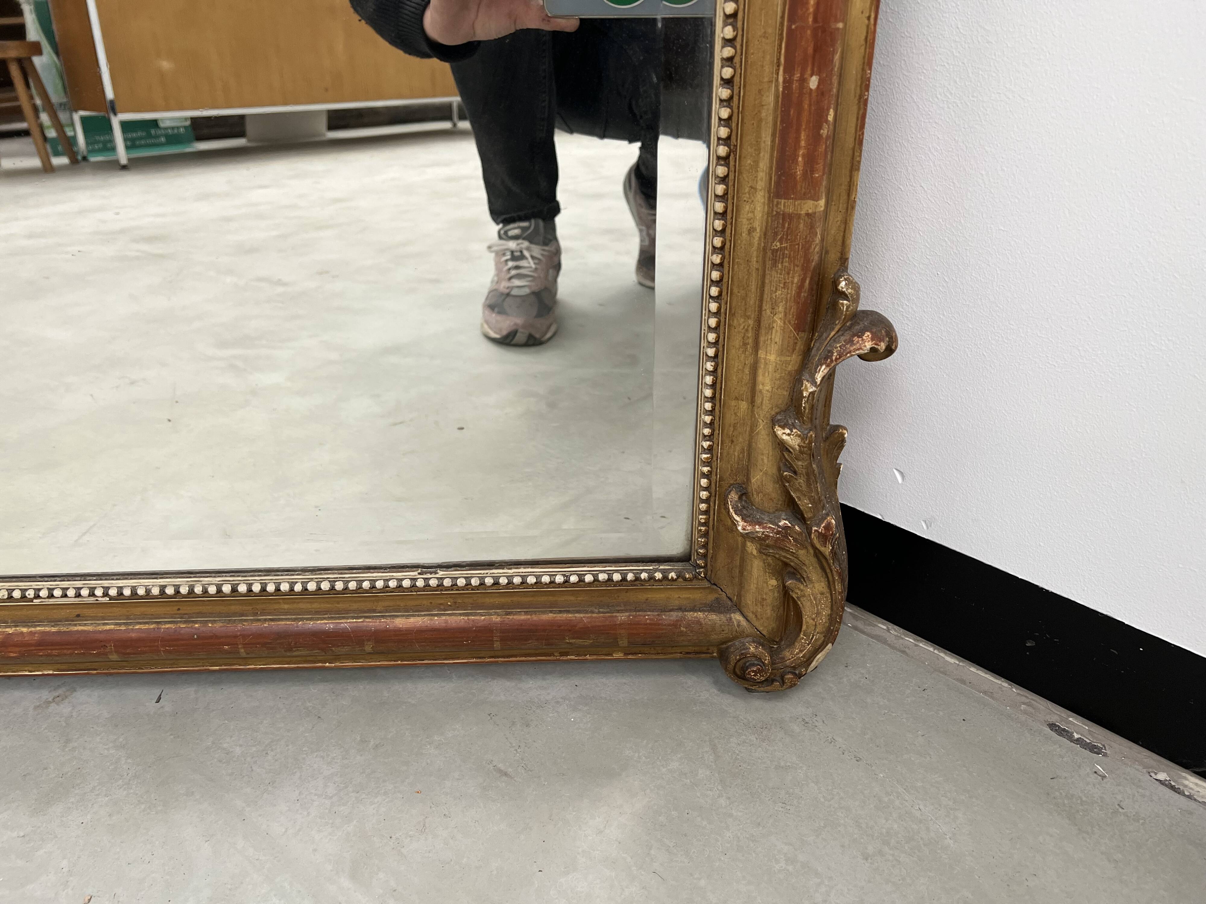 Large 19th century louis xv style mirror