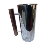 Scandinavian pitcher by Guy Degrenne stainless steel and wood