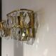 Golden crystal stamps sconces