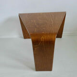 Scandinavian coffee table in curved wood 1970
