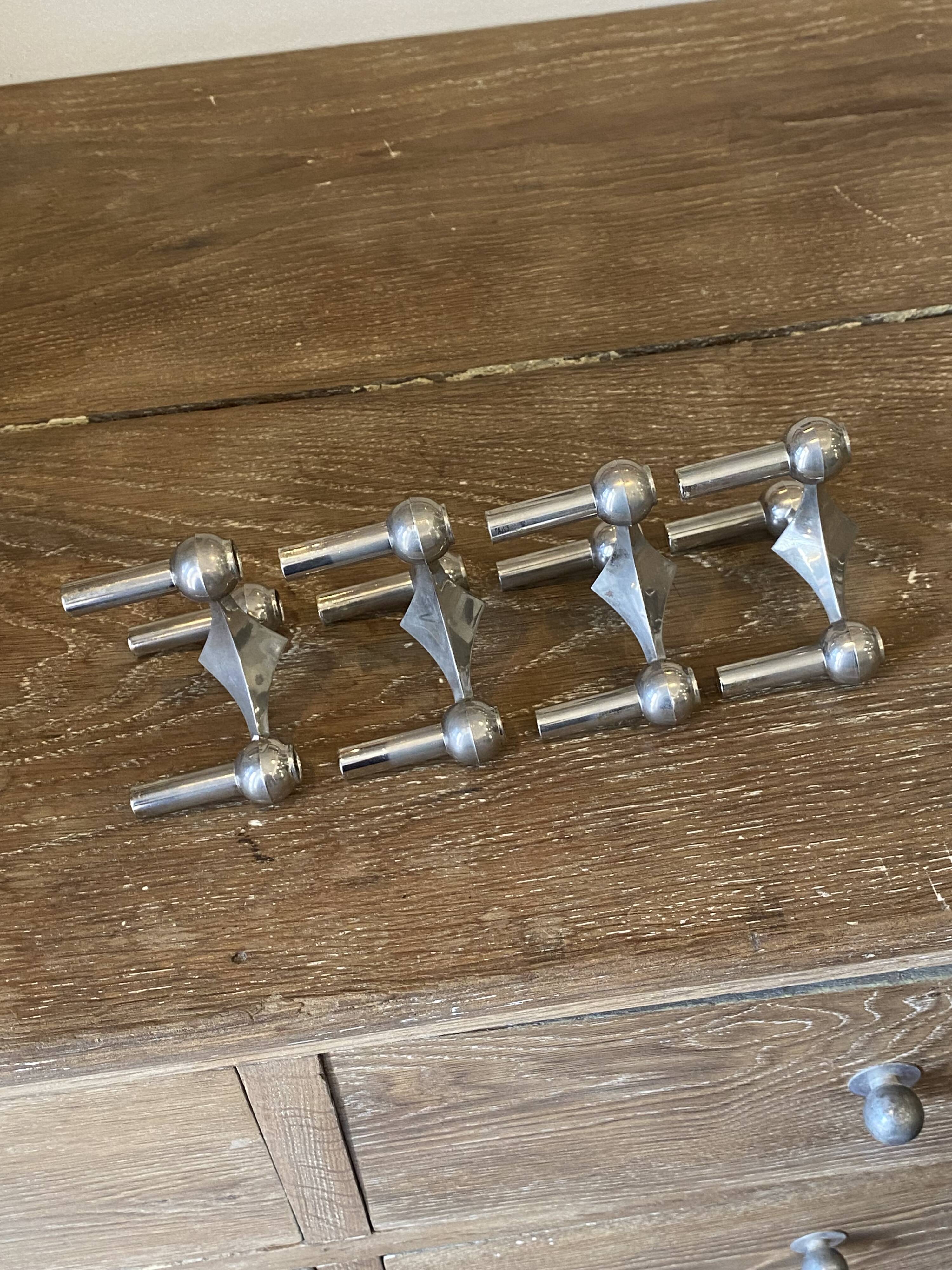 Set of 4 modular s22 candle holders nagel vintage 1970