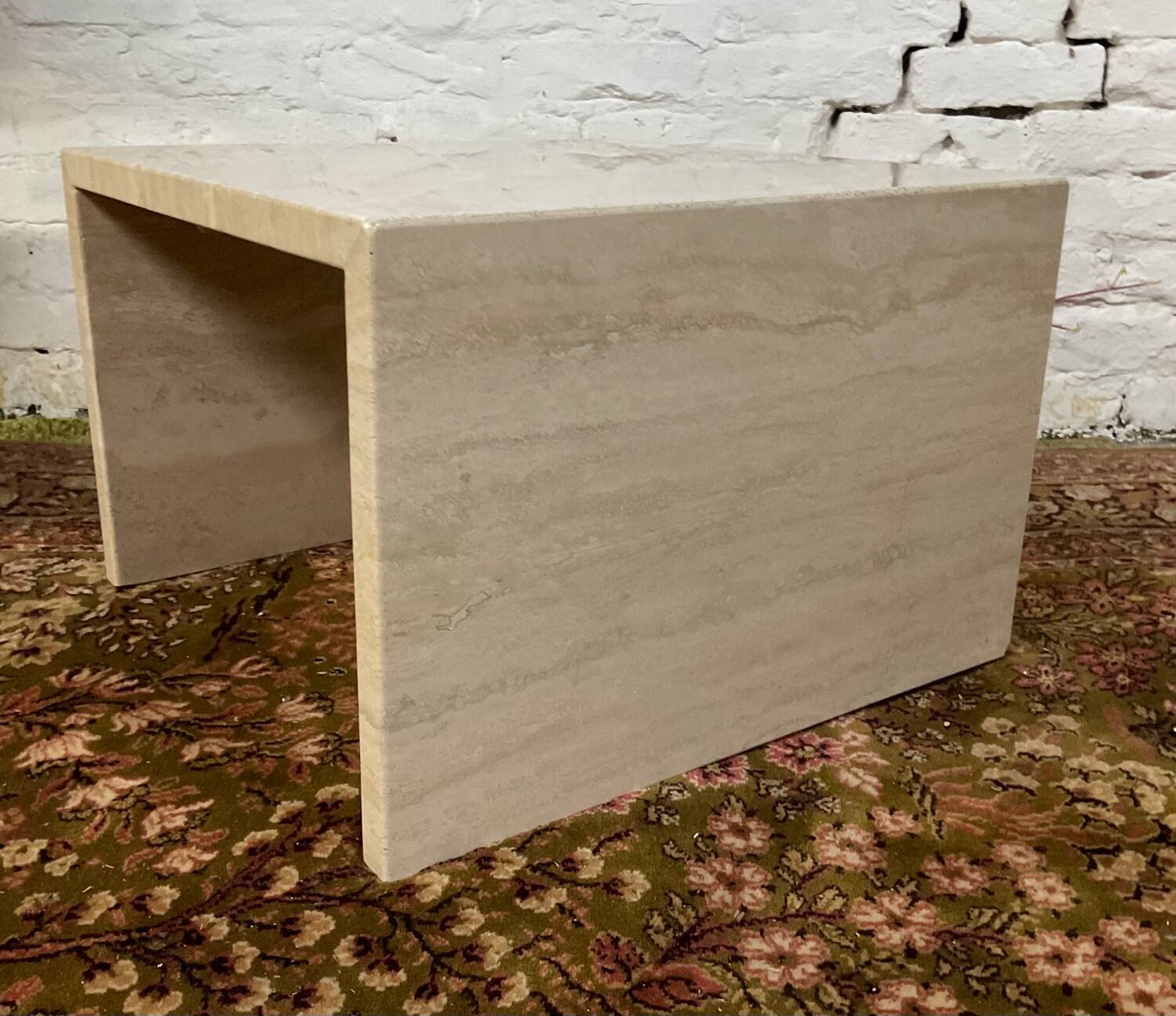 Travertine coffee table from the 70s