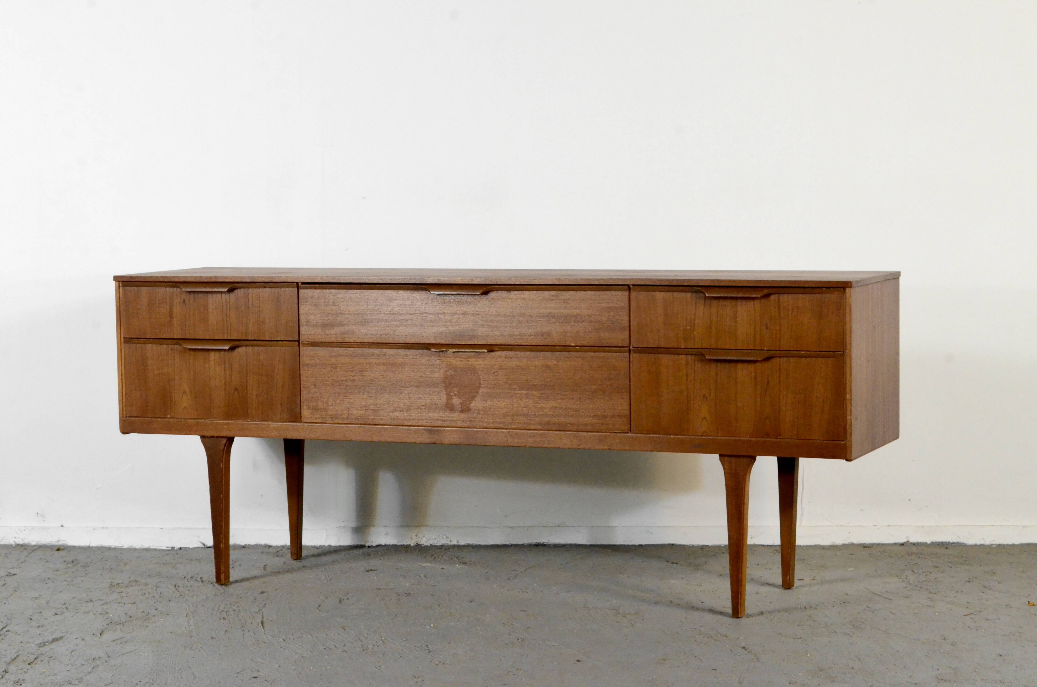 Vintage 'Austinsuite' Danish Teak Dressing Table /Drawers/ Sideboard