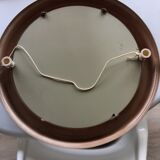 70s round mirror 53cm