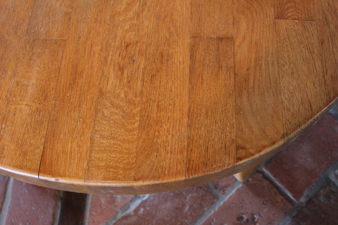 Brutalist round coffee table