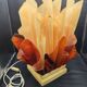 Lampe de Table Design Vintage Années 70 "Flamme" Style Jannalights/Jacob