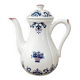 Vintage teapot / coffee pot in earthenware – Rouen style – hand-painted