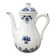 Vintage teapot / coffee pot in earthenware – Rouen style – hand-painted
