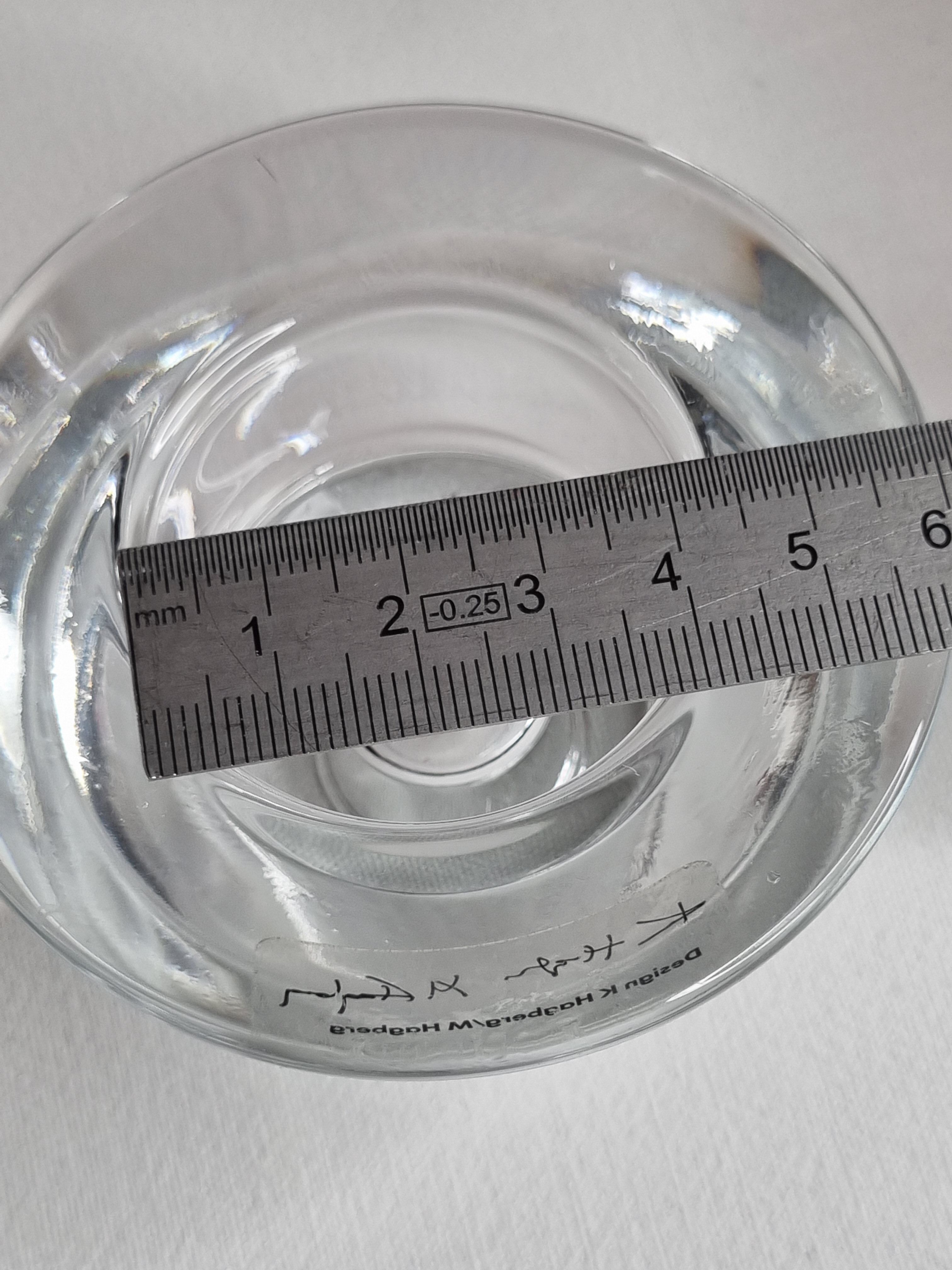 Pair of candle holders, vintage photophores, Knut and Marianne Hagberg design