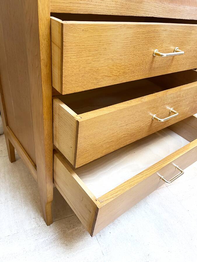 Vintage secretary with compass feet, 1960