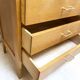 Vintage secretary with compass feet, 1960