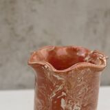 Marbled terracotta vase