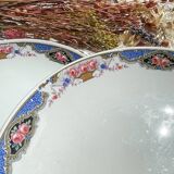 6 Small vintage French DIGOIN SARREGUEMINES flower plates 1950
