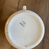 White porcelain bird pot
